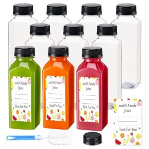 16oz(500ml) Square Juice Bottle - Wholesale PET Bottle with Cap | Free Sample