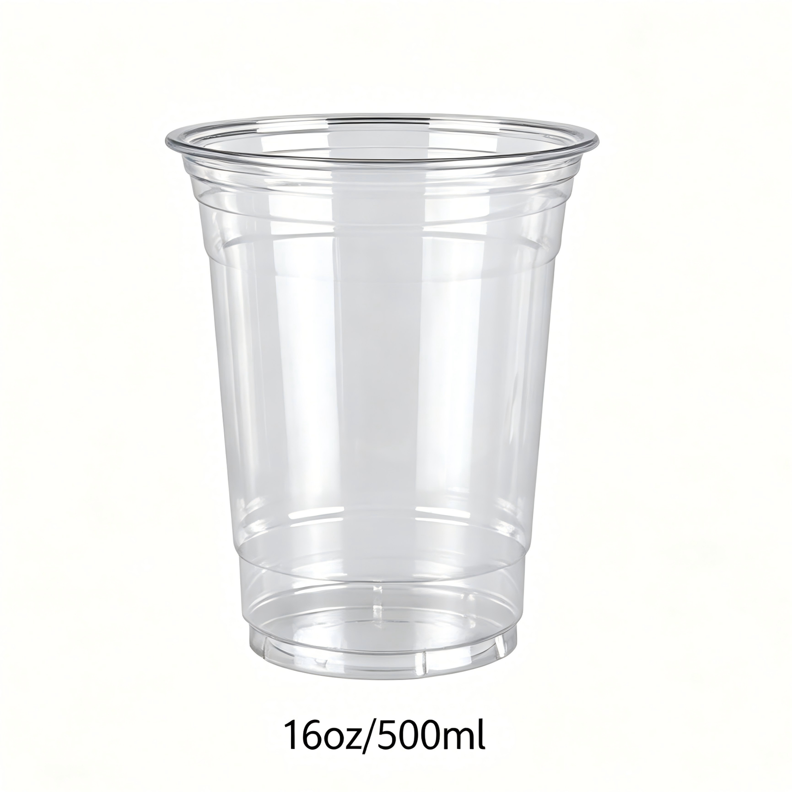 Wholesale 16 oz 500ml Recyclable Clear PET Cups for Juice | 1000/Case