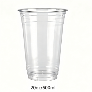 Disposable 20oz 600ml PET Cups for Coffee | Cold Cups 1000/Case