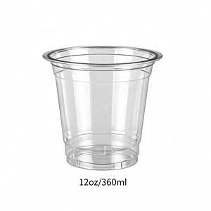 12 oz Recyclable Clear PET Coffee Cups Cold Cups | Wholesale 1000/Case