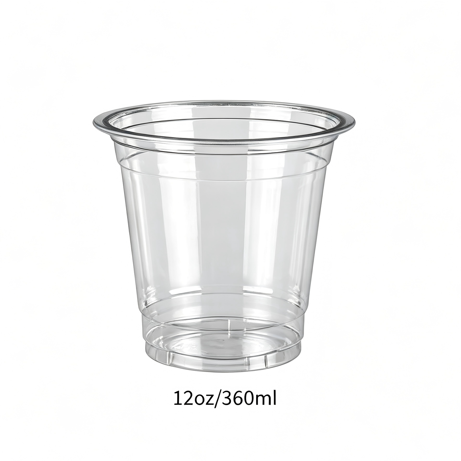 12 oz Recyclable Clear PET Coffee Cups Cold Cups | Wholesale 1000/Case