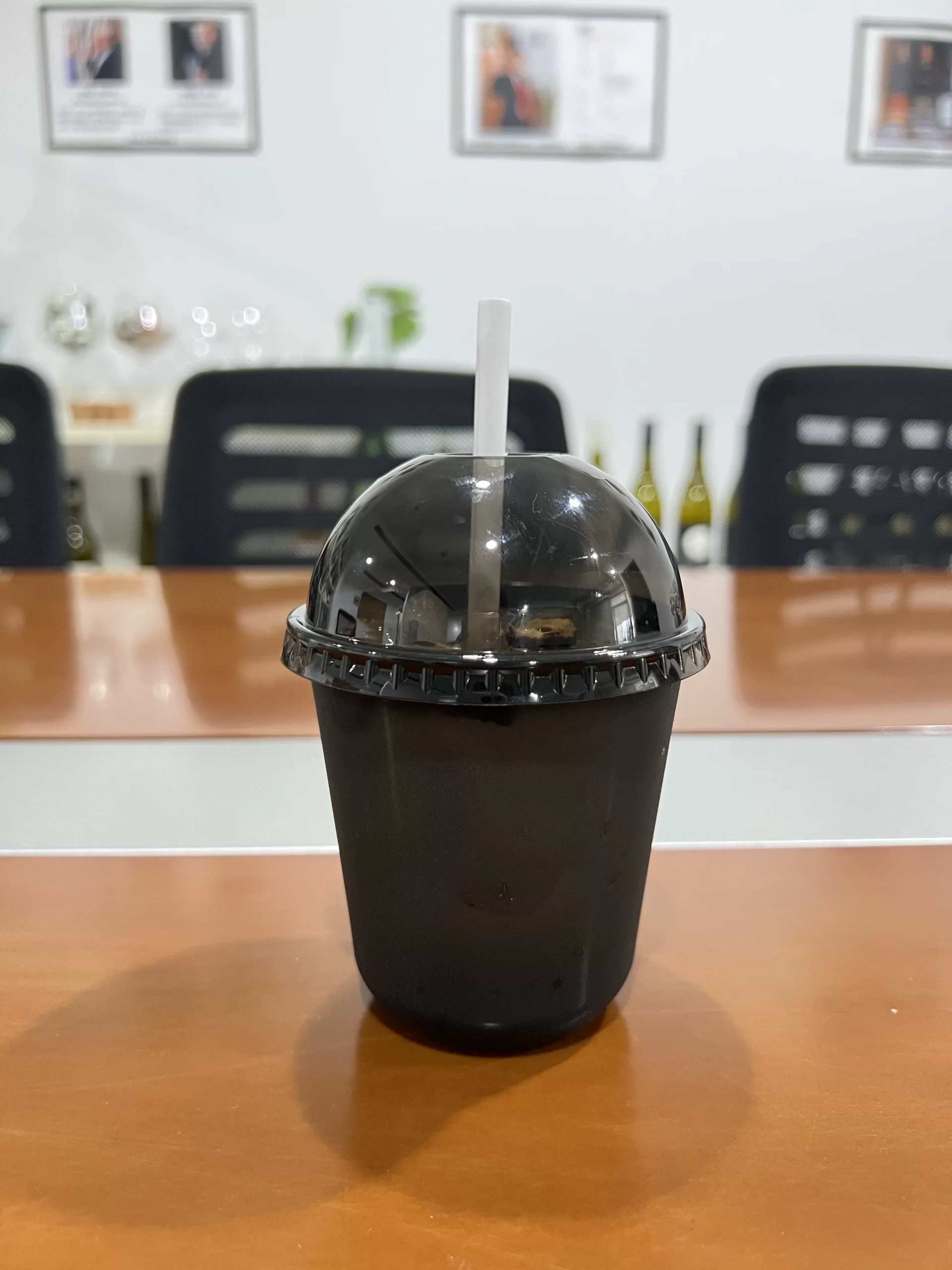 Wholesale 12oz 350ml U-shape Black PET Cup with Lid | 1000/Case - Image 9
