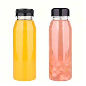 8 oz 250ml Recyclable Long Round Plastic Bottles for Juice & Beverages | 200/Case